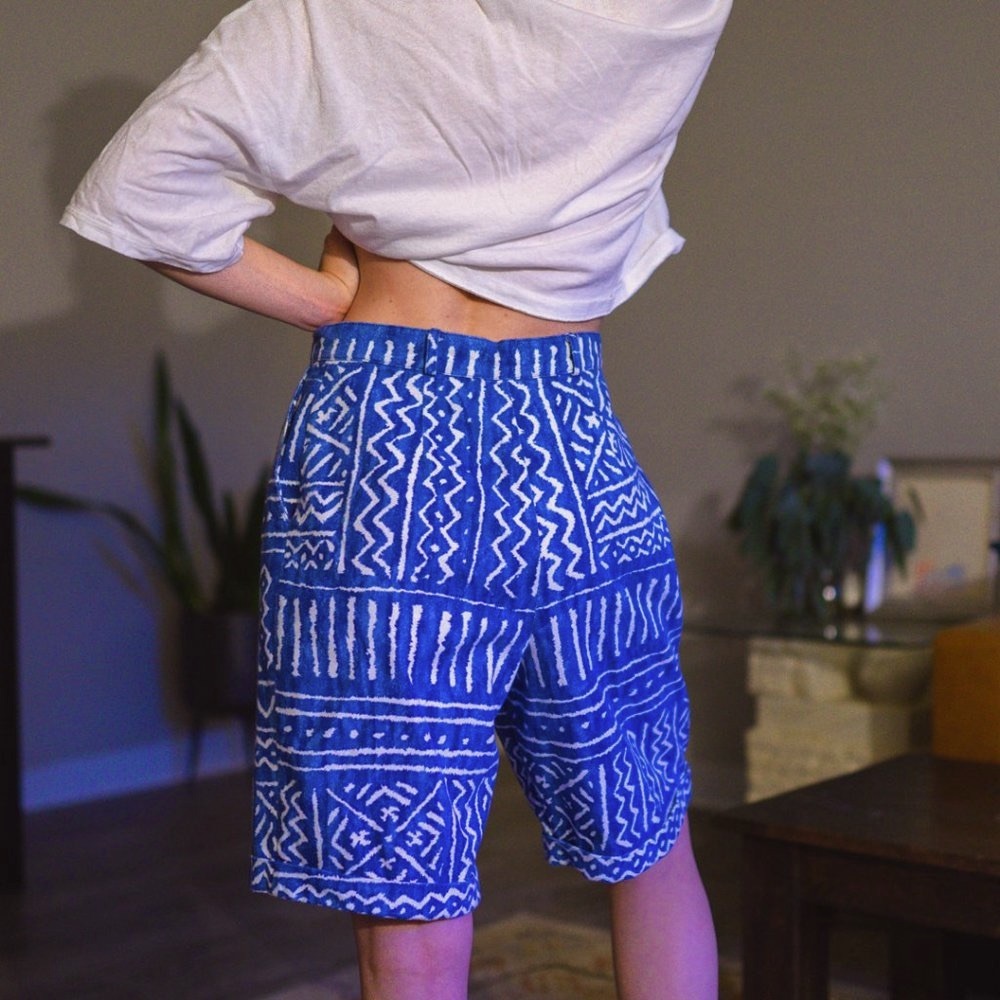 Vintage High Waist Mom Shorts